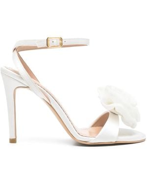 Vanina 100Mm Rose Des Vents Sandals - White