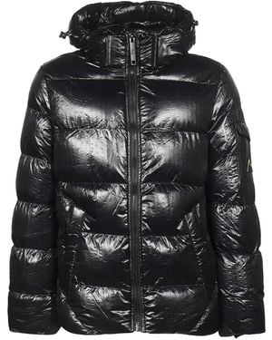 Point Zero Hooded Down Jacket - Black