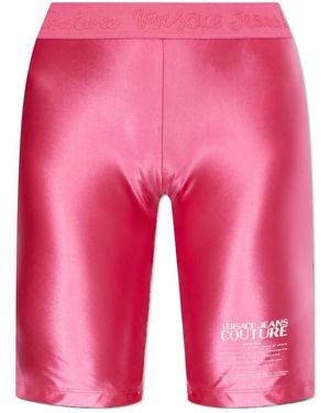 Versace Jeans Couture Logo-Print Shorts - Red