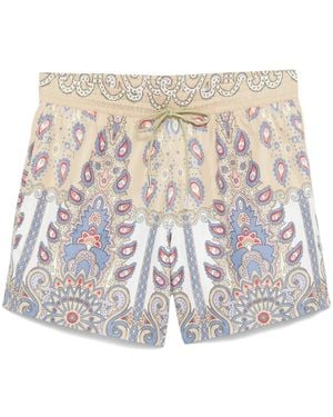 Etro Costume Da Bagno Con Stampa Paisley - Bianco