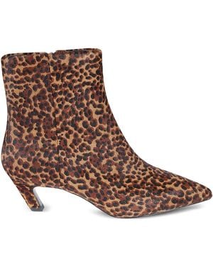 Ash 50Mm Vicky Leopard-Print Boots - Brown