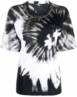 Philipp Plein Tie Dye-print Cotton T-shirt - Multicolour