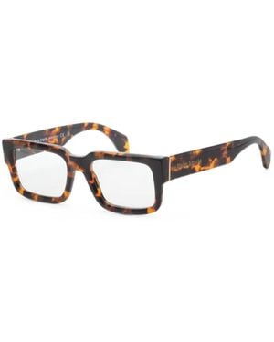 Palm Angels Tortoiseshell-Effect Rectangle-Frame Glasses - White