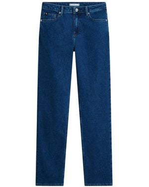 Tommy Hilfiger Jean À Détail De Logo - Blue
