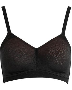 Wacoal Polka-Dot Pattern Bra - Black