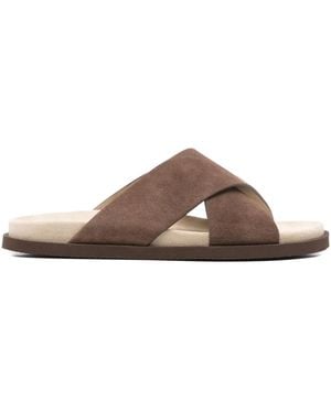 Brunello Cucinelli Leather Sandals - Brown