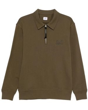 C.P. Company ジップアップ スウェットシャツ - グリーン