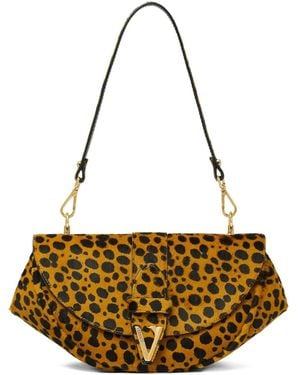 Versace Borsa A Spalla Cheetah Virtus - Metallizzato