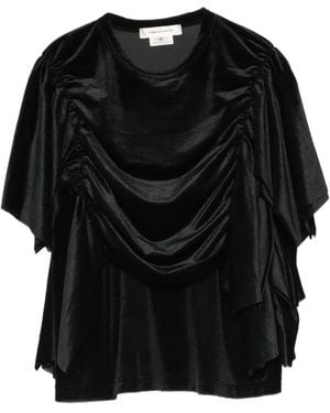 Comme des Garçons Draped T-Shirt - Black