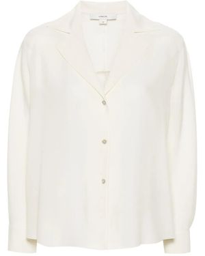 Vince Semi-Sheer Silk Shirt - White