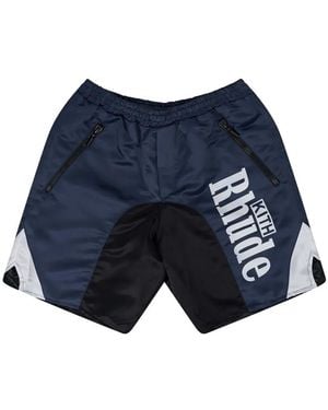 Rhude X Kith Panel Costume Da Bagno - Blu
