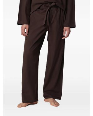 Tekla Pantalon De Pyjama À Lien De Resserrage - Black