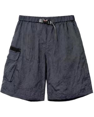 Arc Rain Buckle-Fastening Shorts - Blue