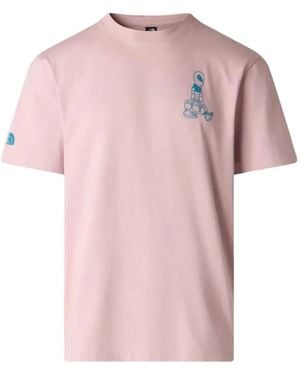 The North Face Alien-Print T-Shirt - Pink