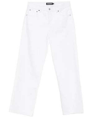 EB DENIM Belt-Loop Baggy Jeans - White
