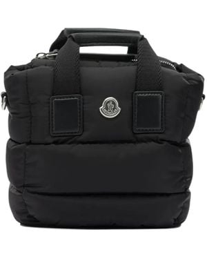 Moncler Micro Caradoc Quilted Tote Bag - Black