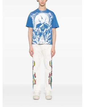 Warren Lotas Graphic-Print T-Shirt - Blue