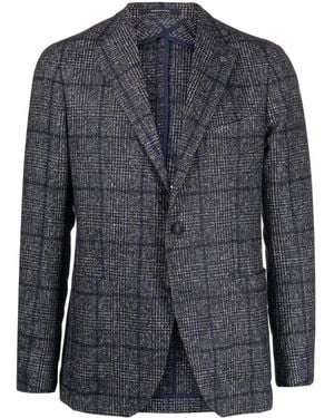 Tagliatore Single-Breasted Tailored Coat - Blue