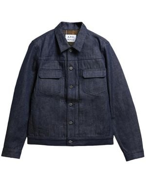 Barbour X A.P.C Button-Up Jacket - Blue