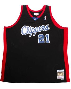 Mitchell & Ness X Clippers ロゴ トップ - レッド