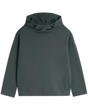 Ecoalf Cancun Drawstring Logo-Patch Hoodie - Green