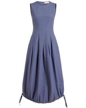 Proenza Schouler Vestido plisado sin mangas - Azul