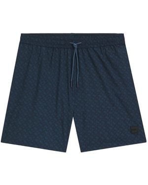 BOSS Drawstring Swim Shorts - Blue