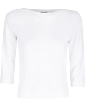 Roberto Collina Boat Neckline T-Shirt - White