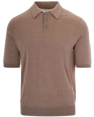 Ballantyne Kurzärmeliges Poloshirt - Braun
