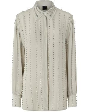Pinko Chemise Caitlin À Ornements - Grey