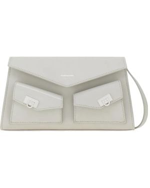 Ferragamo Mini Hug Schultertasche - Grau