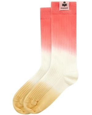 Isabel Marant Socken Mit Batikmuster - Pink