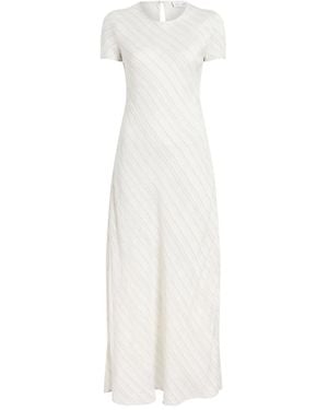 Proenza Schouler Joss Stripe Woven Maxi Dress - White