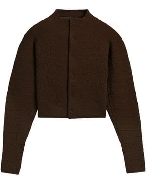 Jacquemus Texturierter Cardigan - Braun
