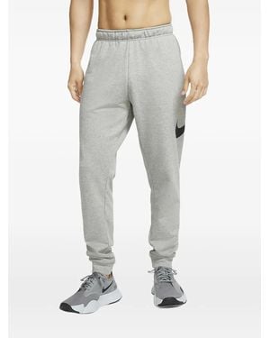 Nike Graphic Tapered Fitness Track Trousers - Grey