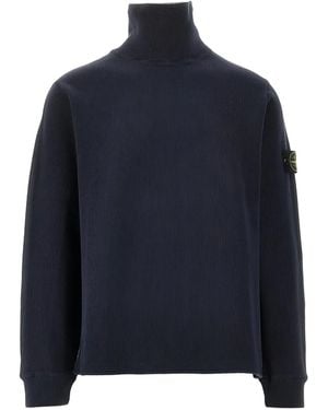 Stone Island Wool Blend Knitted Jumper - Blue