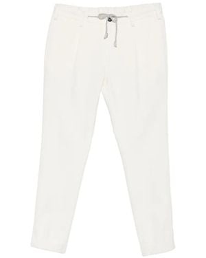Eleventy Pantalones Con Cordones - Blanco