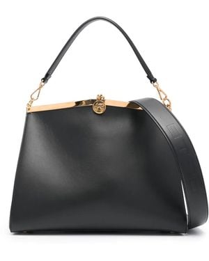 Etro Large Leather Vela Bag - Black