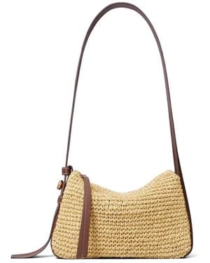 Tory Burch Small Romy Woven Shoulder Bag - Metallic
