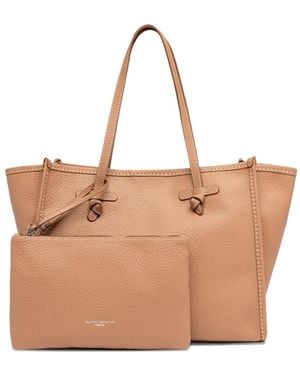 Gianni Chiarini Marcella Leather Tote Bag - Natural
