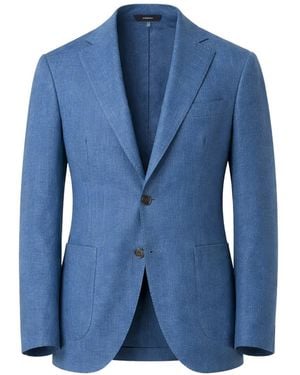 Tombolini Notched-Lapel Single-Breasted Blazer - Blue