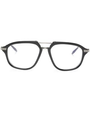 Akoni Lunettes De Vue À Monture Pilote - Noir
