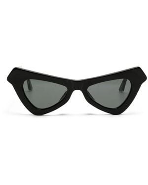 Marni Fairy Pool Triangular-Frame Sunglasses - Black