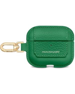 Maison De Sabre Leather Airpods Pro 3 Keyring Case - Green