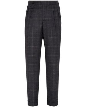 Brunello Cucinelli Pleated Pants - Blue