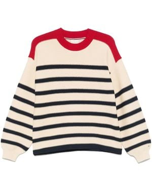 Tommy Hilfiger X Sofia Richie Grainge Pullover mit Breton-Streifen - Rot