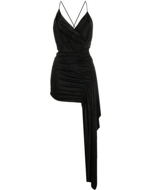 Alexandre Vauthier Asymmetric-Draped Minidress - Black