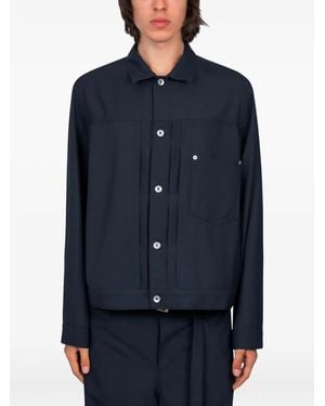 Sacai Pleated Pocket Jacket - Blue