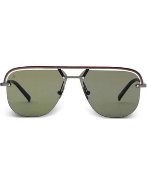 Hublot Double-Bridge Pilot Sunglasses - Green
