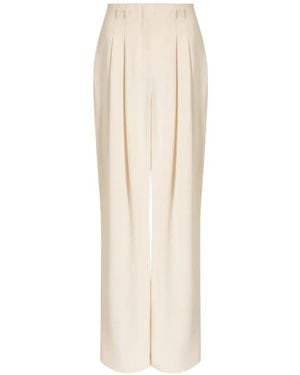 Alberta Ferretti Pleated Trousers - White